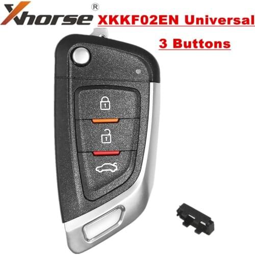 1PCS/LOT XHORSE XKKF02EN Universal Remote Car Key with 3 Buttons for VVDI Key Tool