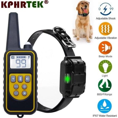 Dog Shock Collar Remote Trainers Waterproof Rechargeable Dog Training Collar 100g2280