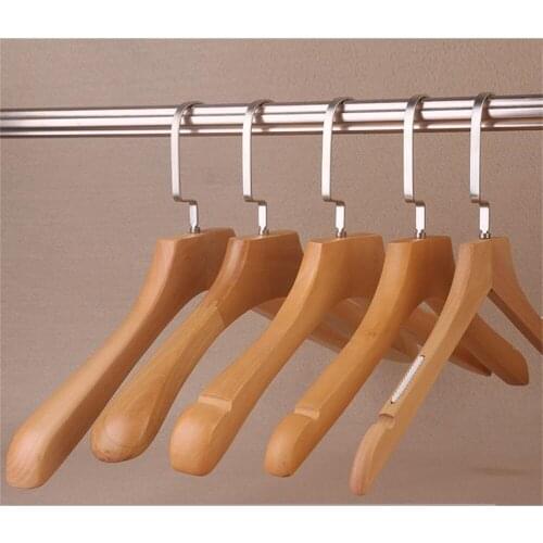 High grade Solid Wood Clothes Rack Clothing Store Wooden Hanging Children Trousers Jacket Hanger Furniture Wood Hangers For Kids