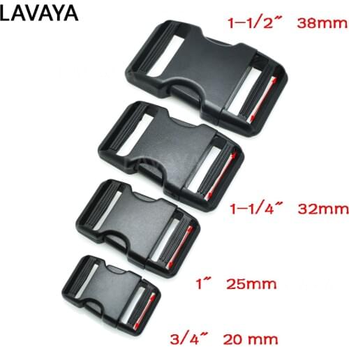 2pcs 20mm 25mm 32mm 38mm Side Release Buckle Dual Adjustable Belts Tactical Backpack Straps Webbing Bag Parts Accessories