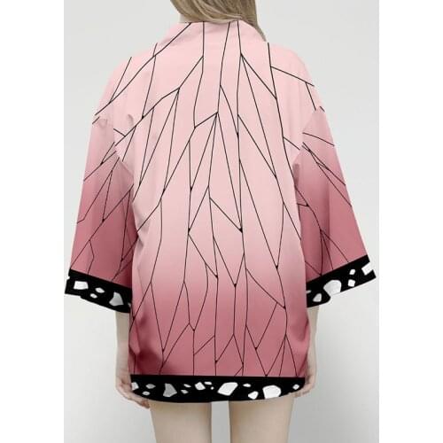 Demon Slayer Kimetsu No Yaiba Tanjiro Kamado 3D Cosplay Costume Men Women Kimono Plus Size Jackets Halloween Party