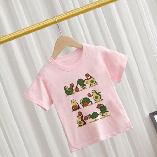 24M 3T 4T 5T 6T 7T 8T 9T T Shirt Girl NEW Toddler Tshirt Unisex Boys Clothes Harajuku Girls Tops Avocado Sports Novelty O-neck