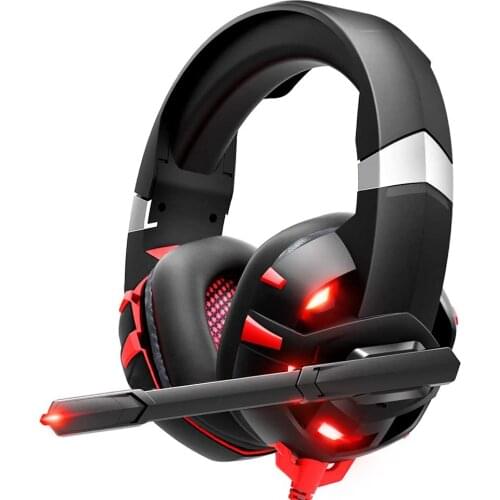 Gaming Headset Xbox One Headset with 7.1 Surround Sound, PS4 Headset with Noise Canceling Mic & LED Light, Compatible with Xbox