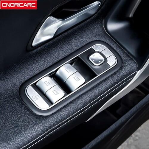 Car Window Glass Lifting Buttons Sequins Decoration Cover Trim 13Pcs For Mercedes Benz W247 W167 W177 W213 W205 GLB GLK GLS GLE