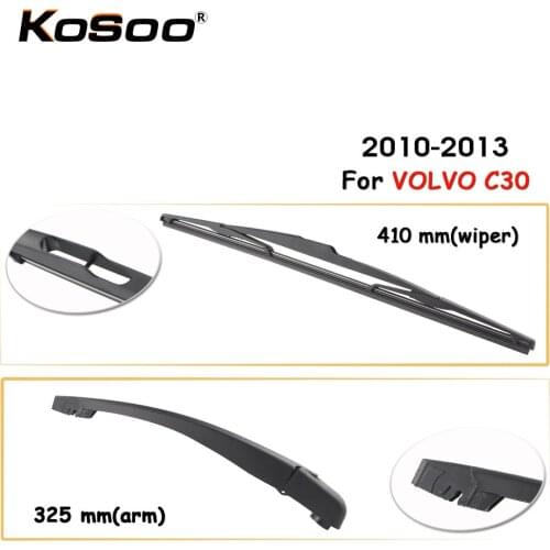 KOSOO Auto Rear Car Wiper Blade For VOLVO C30,410mm 2007 Onwards Rear Window Windshield Wiper Blades Arm,Car Accessories Styling