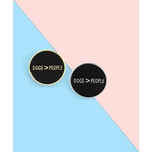 Creative Fun Letter Black Round Enamel Brooch Funny Language Alloy Pins Badge Clothes Accessories Punk Woman Jewelry Gift