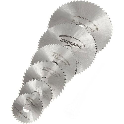 Kit HSS Circular Drive Saw Blade Circular Teeth + Mandrel for Dremel