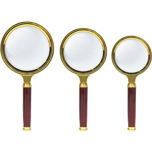 Portable 10X Magnifying Glass Handheld Magnifier for Jewelry Newspaper Book Reading High Definition Eye Loupe Glass Tool