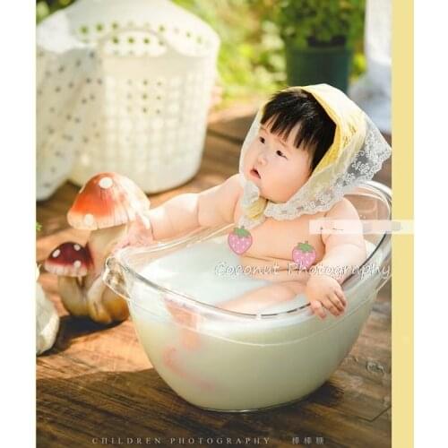 Newborn Baby Photography Props acrylic Shower Bathtub Fotografia Accessory Infant Toddler Studio Shooting Photo Props Gift
