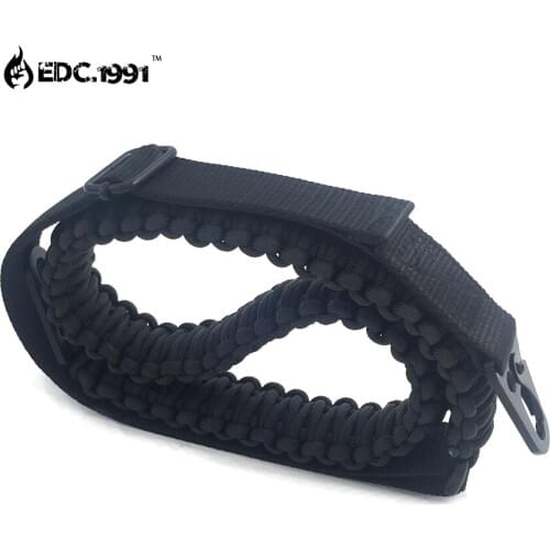 Hunting Gun Accessories hand made Adjustable Paracord Rifle Gun Sling Strap With Swivels Tactical hunting gun Strap camping