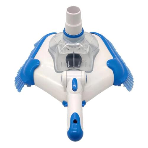 Luxury Pentagonal Type With Transparent Cover Pool Vacuum Suction Head Swimming Pool Cleaning Equipment With Side Brushes