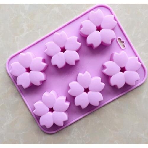 6 even sakura snow silicone donuts mold silicone cake mold resistance to high temperature