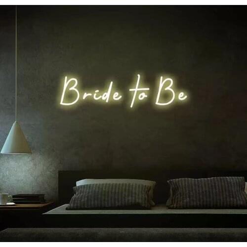 Custom Led Bride to Be LED Neon Sign Custom Made Wall Lights Party Wedding Decor Party Decorative