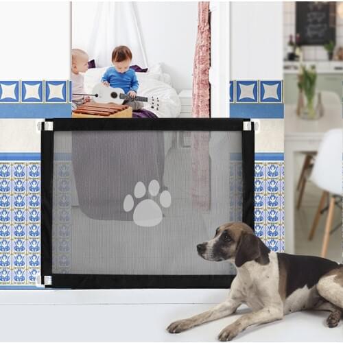 Dog Enclosure Pet Safety Barrier Home Isolation Net Rabbit Cat Barrier Gate Privacy Accessories Mesh Portable Assembly Supplies