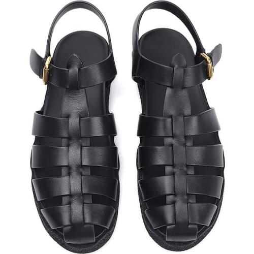 YUEHUARUI Men's Leather Sandals