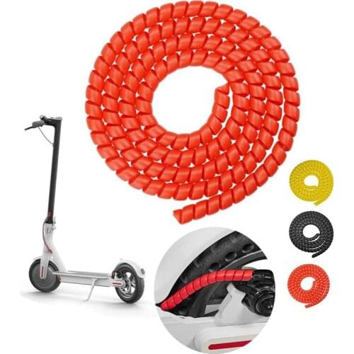 1M Brake Spiral Tube Cable Protector Cover Scooter Line Spiral Tube Protector for Xiaomi M365/1S/Pro/MaxG30 Scooter