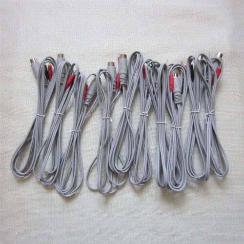 10pcs Electric Wire Lines Electrode Connector Cables for Micro Current EMS Electrode Massage Machine