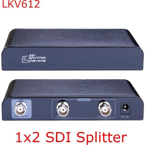 1x2 SDI Splitter Distribution Converter Repeater Extender SD/HD/3G up to 400M 1080P D-SDI,HD-SDI,3G-SDI Signal Extender