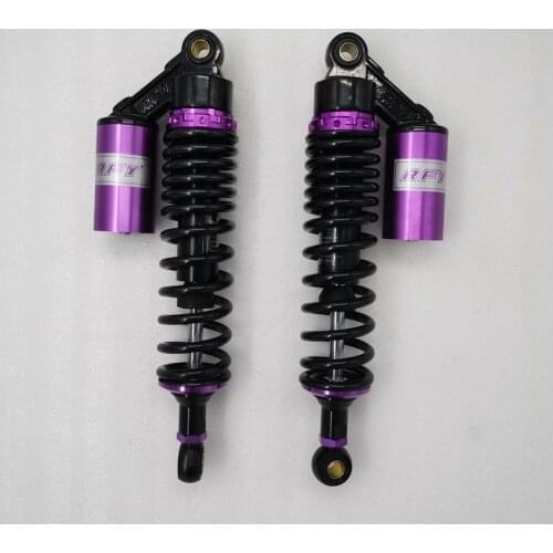350MM 8mm spring Motorcyc Shock Absorbers for Honda CB750 F2N Yamaha Suzuki Kawasaki BUGGY QUAD DIRT BIKE ATV Purple BLACK