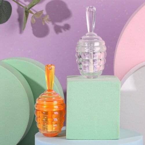 5.5ml Plastic Lip Gloss Tube Diy Empty Liquid Lipstick Container Honey Shape Lipgloss Lip Balm Bottle Lip Gloss Bottle Cosmetics