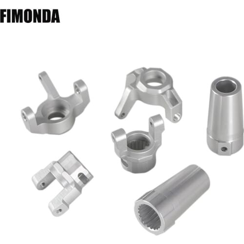 Aluminum Steering Link Steering Knuckle C Hub Carrier Straight Axle Adapter Set for 1/10 RC Crawler Axial RR10 WRAITH Axle Parts