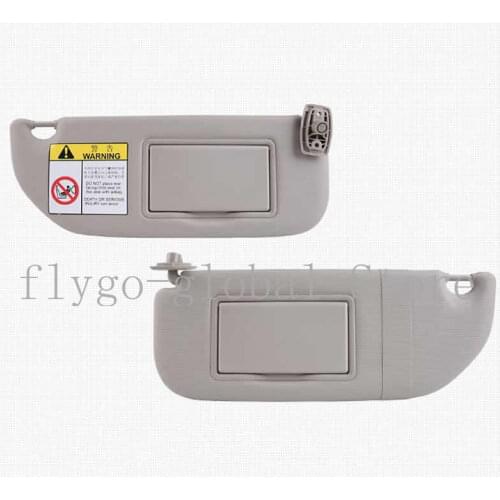 Car sun visor Makeup mirror assembly light barrier front sun block for Peugeot 301 Citroen Elysee 2014-2017