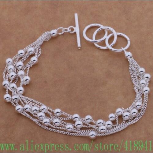 Free shipping silver plated bracelet, silver plated fashion jewelry grape to /ebeamsla bcgajtna AH133