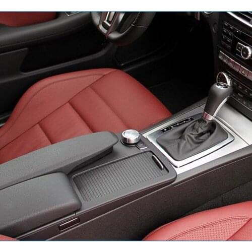 LHD Central Gear Shift Box Drink Cup Holder Shutter With Outer Cover For Mercedes Benz W204 C E-Class W207 W212