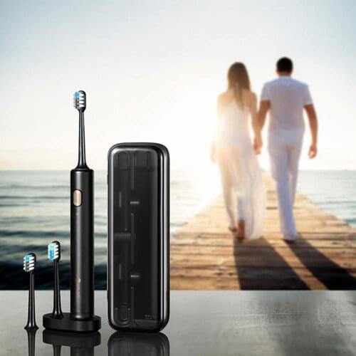 DR·BEI Oral Brushes Waterproof USB Powered with Inductive Charging Base Ultrasonic Electric Toothbrush for Holiday