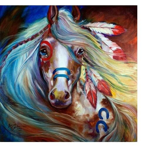DIY rhinestone embroidery cross stitch 5D color horse diamond painting animal diamond mosaic embroidery home decoration gift