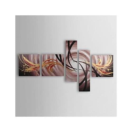 Home Decor Hand Painted Modern Wall Art Abstract Canvas Oil Painting Abstract canvas art 5 piece Wall Pictures for living room