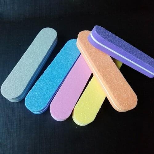 Candy Color Double Sides Nail Files Polishing Buffer Block, Sanding Files for Grinding Nails Tool