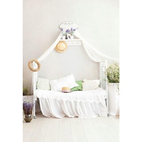 Wedding Backdrop White Yarn Pillow Potted Plants Photography Background Newborn Baby Shower Birthday Bride Photo Shooting Props