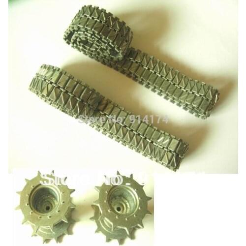 Henglong 3838 3838-1 Snow Leopard 1:16 RC tank upgrade parts metal track + metal driving wheels full set