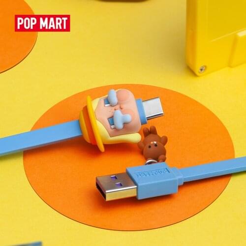 POP MART Crybaby Charging Cable for Apple or Android Type-C Collectible Cute Action Kawaii Gift Kid Toy Free Shipping