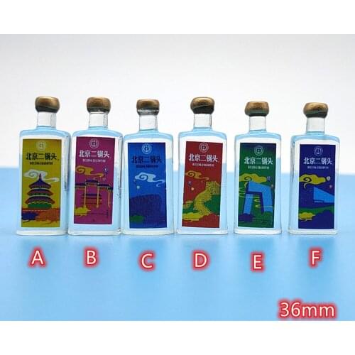 Cabochons Chinese Liquor Bottle 10pcs Resin Decoration Crafts Cabochon Embellishments For Scrapbooking DIY Accessories