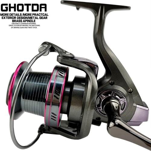 9000-12000 Series Large Wheel Metal Spinning Fishing Reel 4.0:1 12+1 Bearing Balls Fishing Wheel Fishing coil