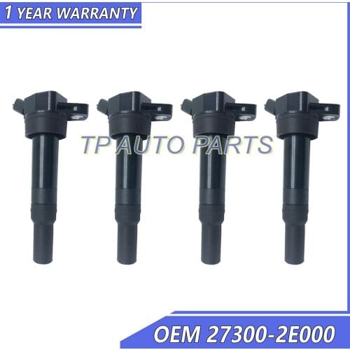 4 PCS Ignition coil Compatible With Hyun-dai OEM 27300-2E000 273002E000