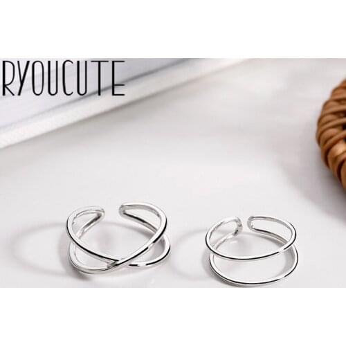 New Fashion Gothic Men Cross Lines Rings For Women Jewelry Birthday Gift Romantic Wedding Engagement Drop Shipping