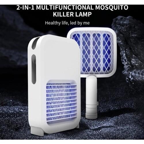 2 In 1 Electric Mosquito Swatter USB Charging Mosquito Fly Killer Mosquito Lamp Killer Flies Trap Lamp Suitable for Baby