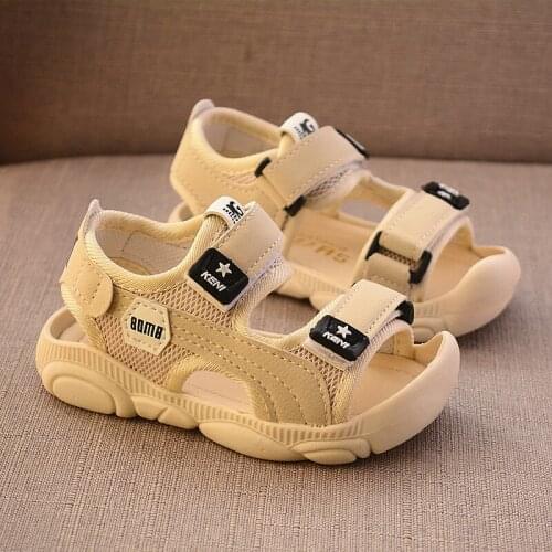 2020 Summer Children Shoes Boys Soft Soles Beach Shoes Male Baby Baotou Anti-kick Childrens Sandals Princepard Summer Sandals