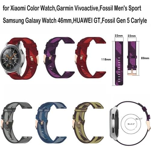 Best Selling Woven Nylon Watch Band Wrist Strap For GT,GT2 22MM Watch Accessories