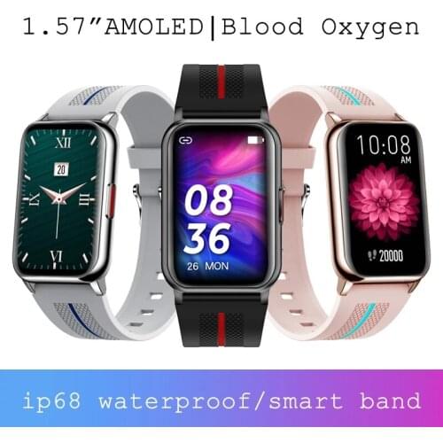 2021 Fashion Smart Bracelet Blood Pressure Heart Rate Monitor IP68 Waterproof Women Men Pedometer Sport Watch Fitness Tracker
