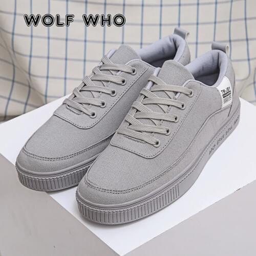 WOLF WHO New Arrivals Brand Sneakers Male lightweight Breathable Lace Up Men Casual Shoes Walk Board Shoes Tenis Masculino X-057