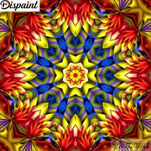 Dispaint Full Square/Round Drill 5D DIY Diamond Painting "Mandala scenery" Embroidery Cross Stitch 3D Home Decor Gift A11370