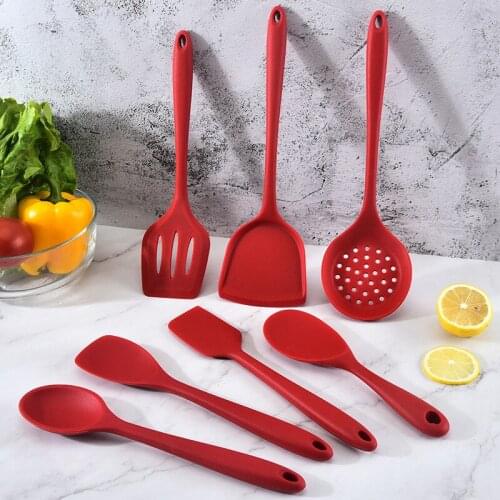 Silicone Kitchen Utensil Set Non-stick Tableware Cooking Tools Spoon Spatula Pan kitchen gadgets cooking accessories tools