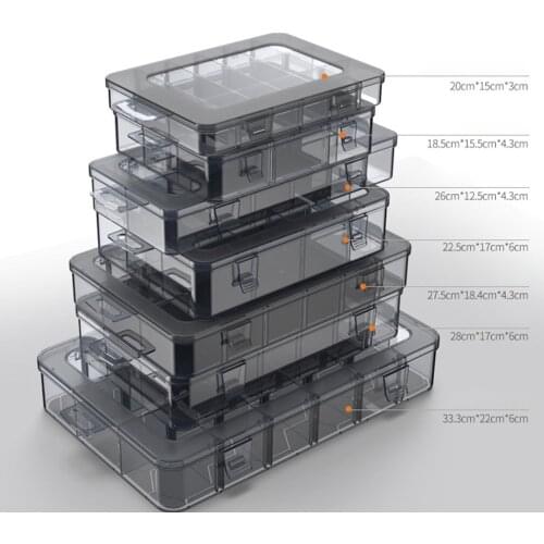 Organizer 9-12 Grids Adjustable Storage Container Compartment Plastic Storage Box Component Screw Holder Case Display Container