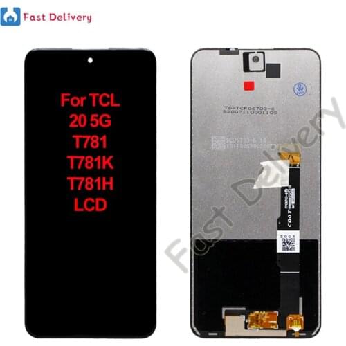 Original For TCL 20 5G T781 T781K T781H LCD Display Touch Panel Screen Digitizer Assembly Replacement Accessory 100% Tested