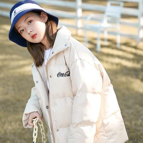 Girls Babys Coat Jacket Outwear Down 2021 Letters Thicken Winter Autumn Overcoat Top Zipper Cardigan Childrens Clothing