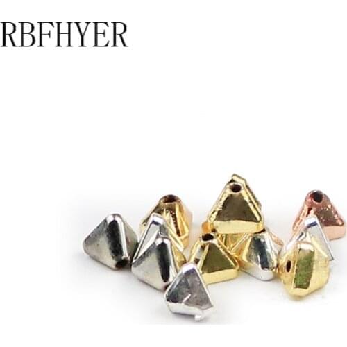 RBFHYER 4MM Natural Stone Hematite Triangle Pyramid Spacer Loose Beads For Jewelry Making DIY charms Bracelets